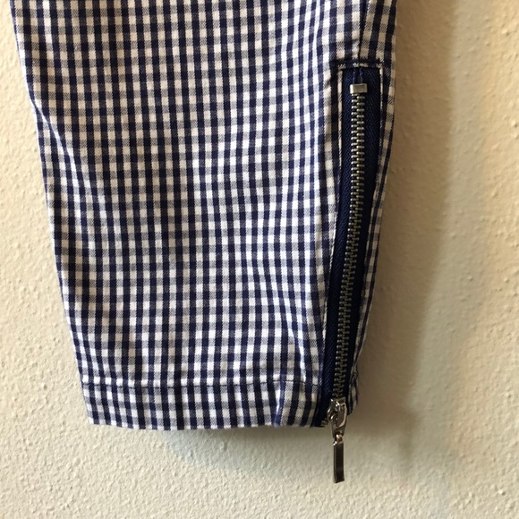 Forever 21 Blue & White Gingham Pants Size S - Picture 4 of 5